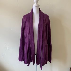 Athleta Cotton and Cashmere Jacket. Size M. Purple.